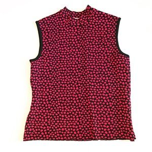 ST. JOHN | Pink and Black Top (S)